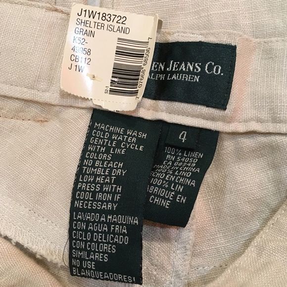 Lauren Jeans Co. By Ralph Lauren Linen Capris - Picture 4 of 5
